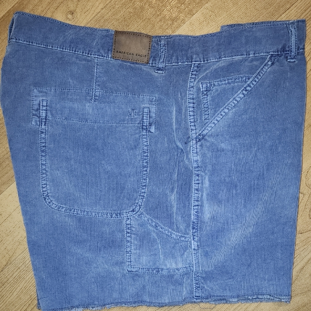 American Eagle Outfitters High Waist Blue 90's Boyfriend Shorts - Picture 10 of 11